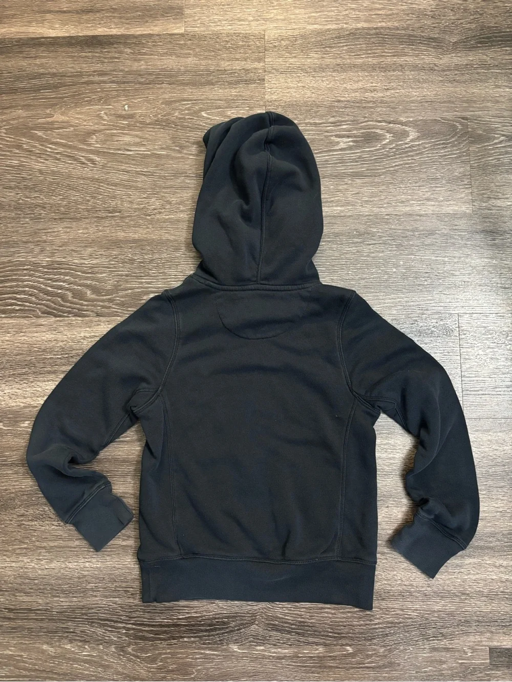 Nike Girl’s Black & Pink Graphic Hoodie with Pink Logo and Hood Lining